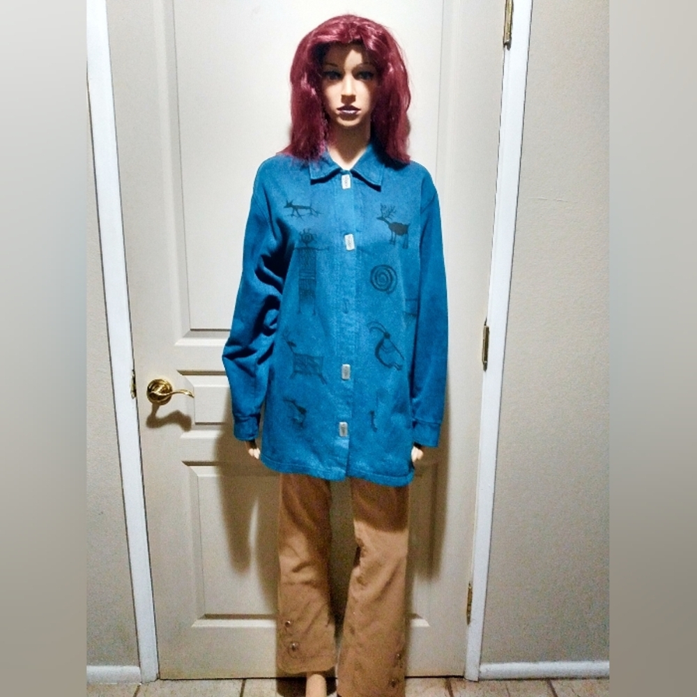 Vintage 90's Southwestern Style Long Sleeve Shirt.